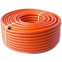 Quantum Garden - Tubo de butano de propano para Acampada (8 mm- 4 m)- Color Naranja